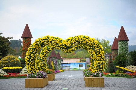 Sculpture exhibition chrysanthemum