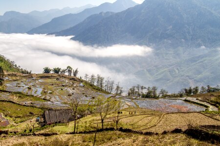 Landscape mountain valley