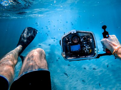 Adventure underwater ocean
