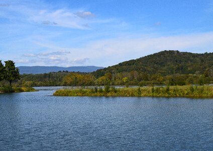 Smoky mountains landscape water