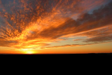 Sunset clouds sky photo