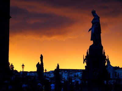 Bridge river vltava photo