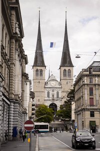 Lucerne cathedral cloudy day