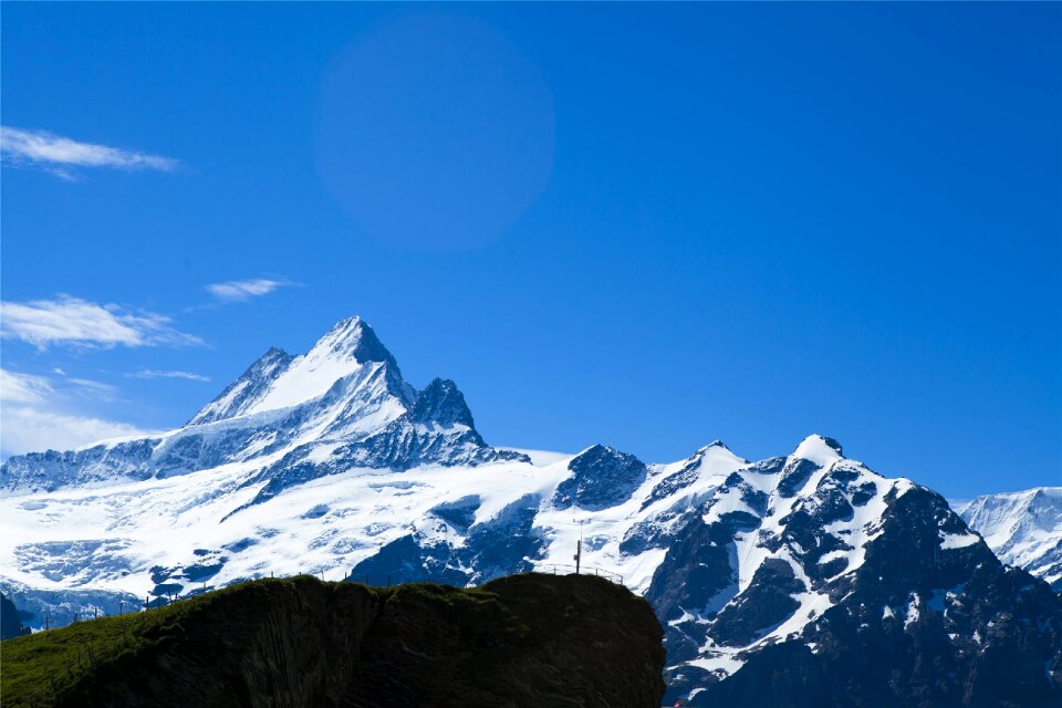 Switzerland the alps snow mountain
