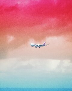 Plane vacation trip
