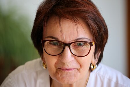 Woman face face female