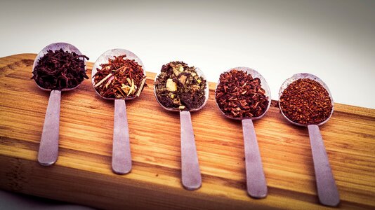 Loose tea white background natural product