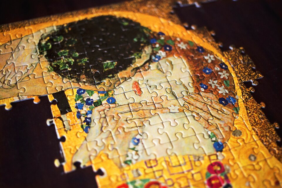 Puzzle painting fine