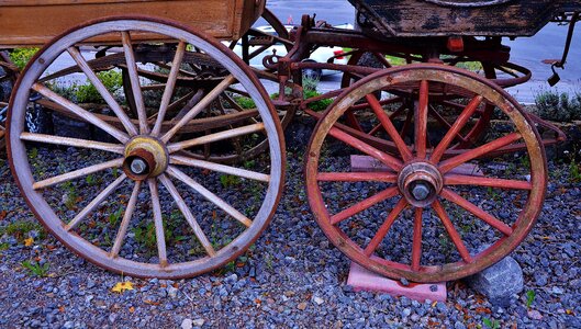 Transportation old wheel photo