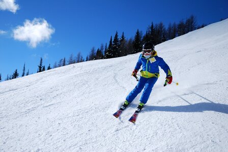 Skier mountain junior photo