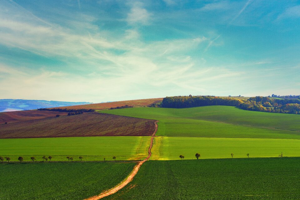 Nature sky field photo