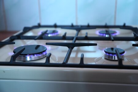 Gas stove gas fire