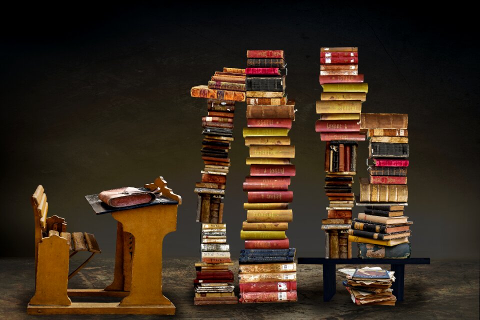 Literature old books library