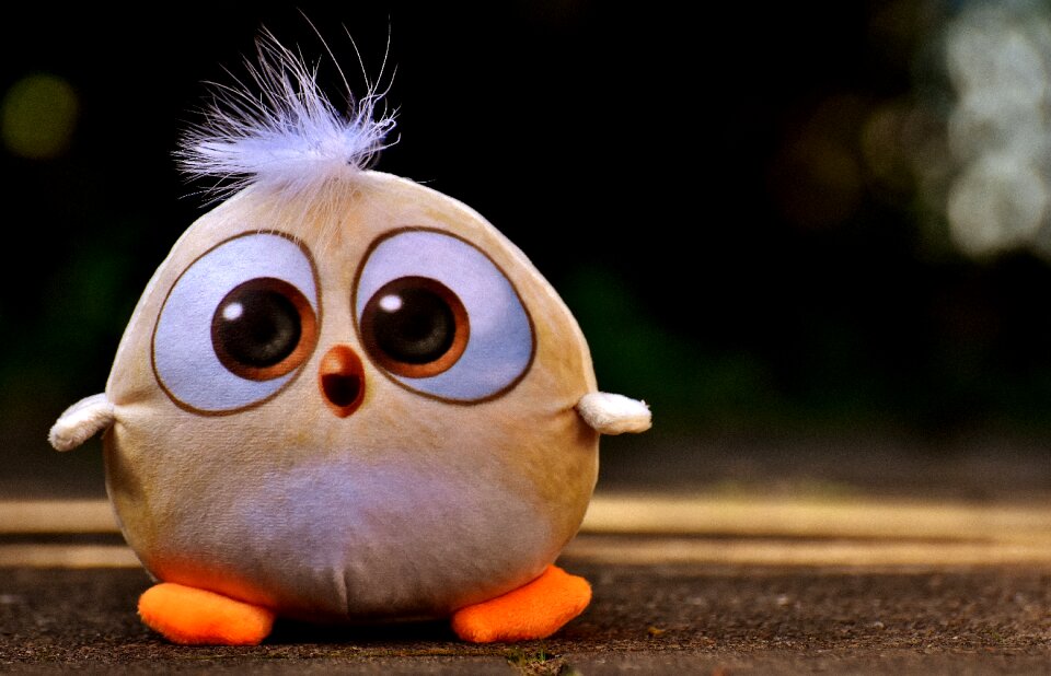 Feather cute kuscheltier toy