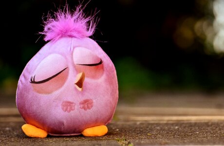 Feather cute kuscheltier toy
