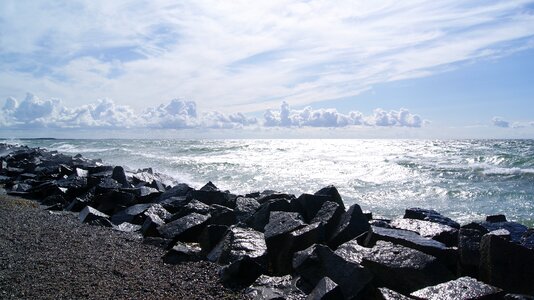 Hiddensee west beach windy