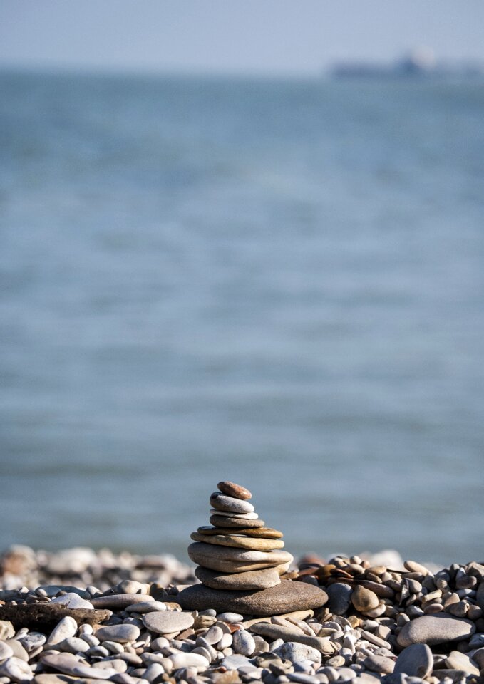 Stones summer sea