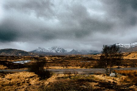 Gloomy sky highlands and islands