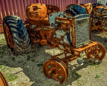 Aged weathered wreck