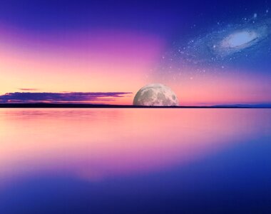 Sky blue night