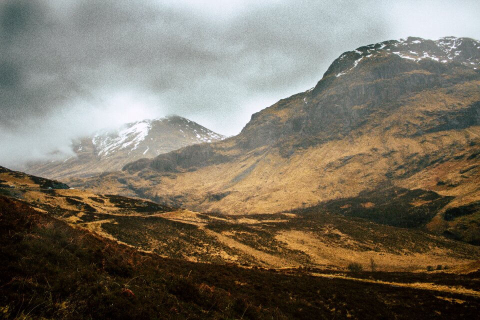 Gloomy sky highlands and islands