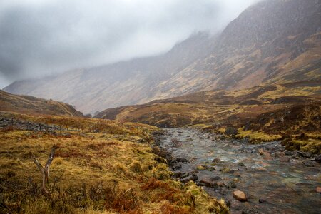 Gloomy sky highlands and islands