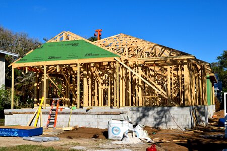 Architecture real estate wood frame