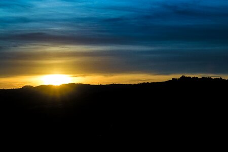 Sunset camerano horizon