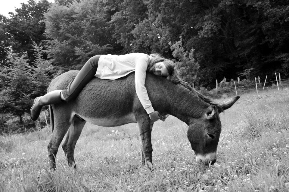 Photo black white back ass hug