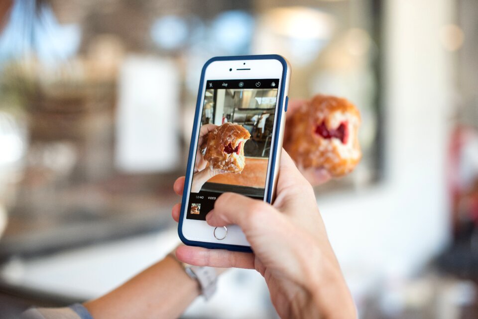 Food photography electronic