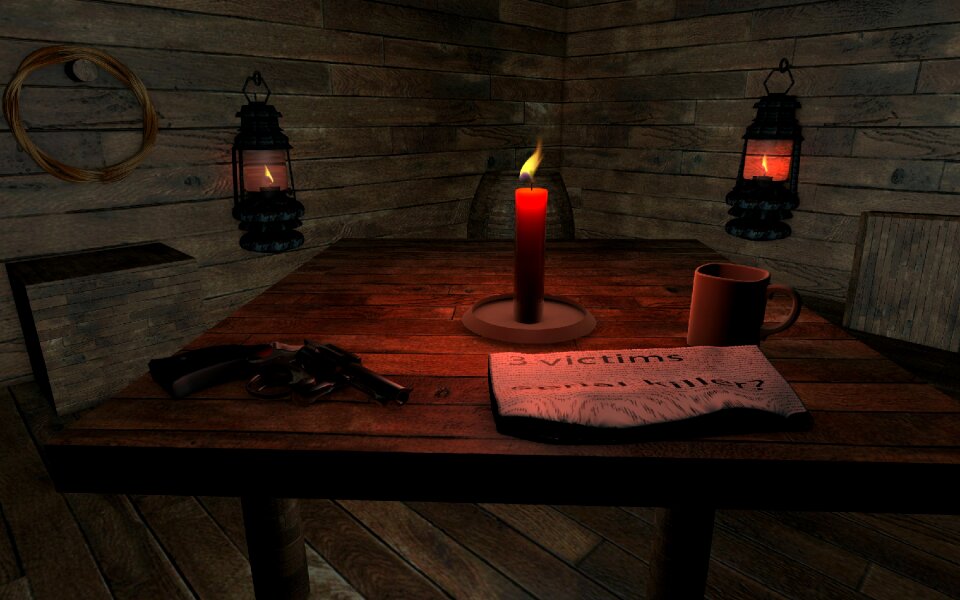 Newspaper serie killer candle