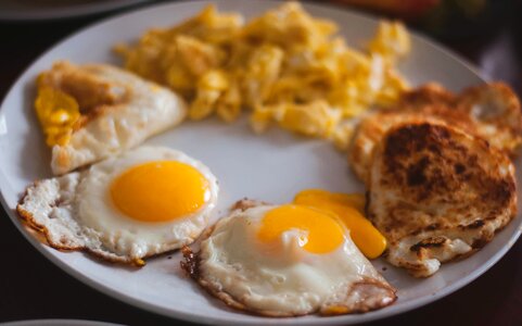 Eggs sunny side photo