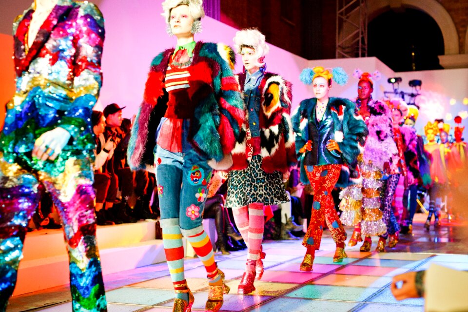 Girls colorful attire