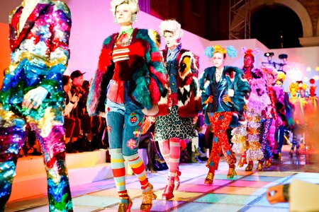 Girls colorful attire