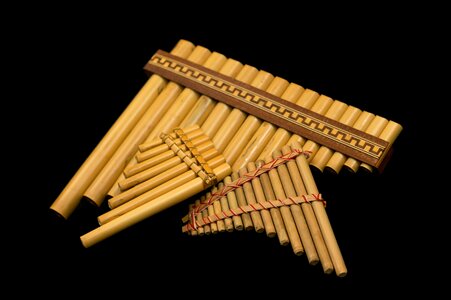 Instrument music panflute photo