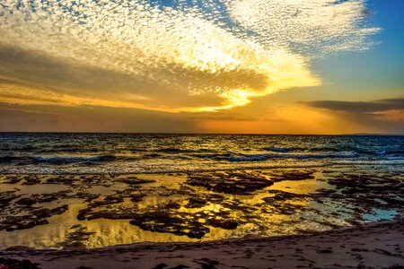 Sky clouds sea photo