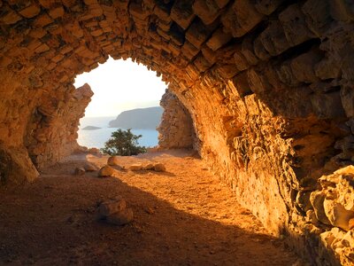 Sunset rhodes island greece