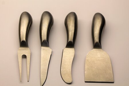 Silver miniature cutlery fork photo