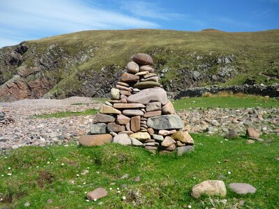 Stones cairn island
