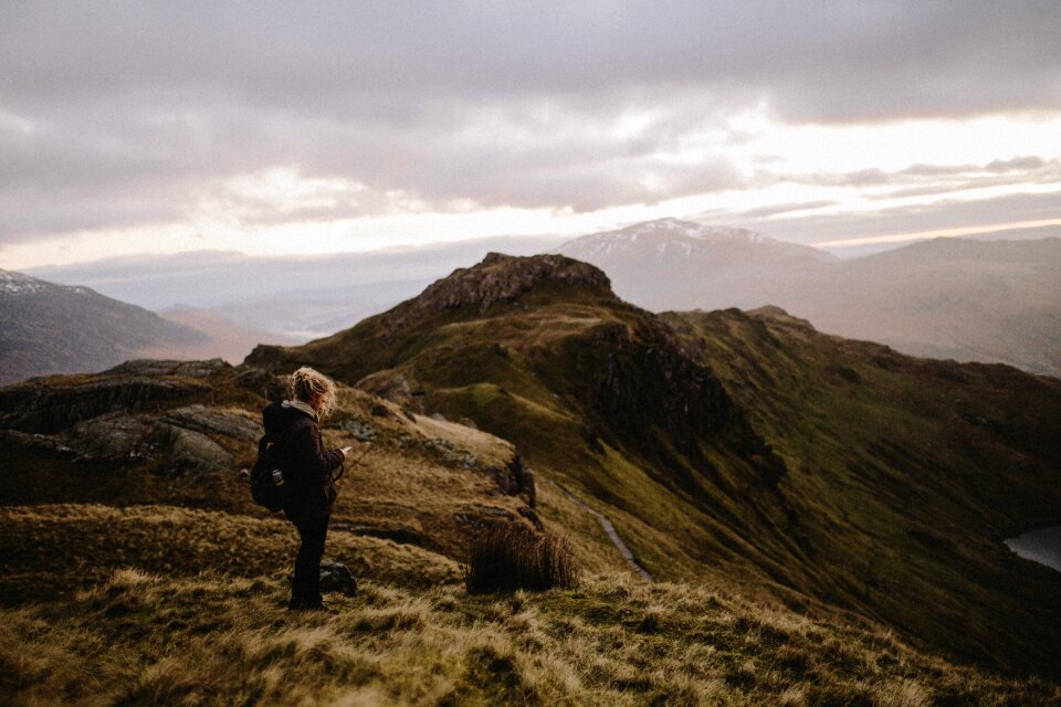 Adventure mountain hike photo