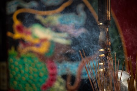 Incense smoke burn