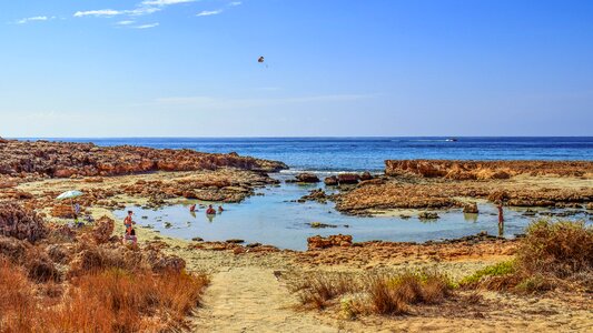 Sea horizon landscape