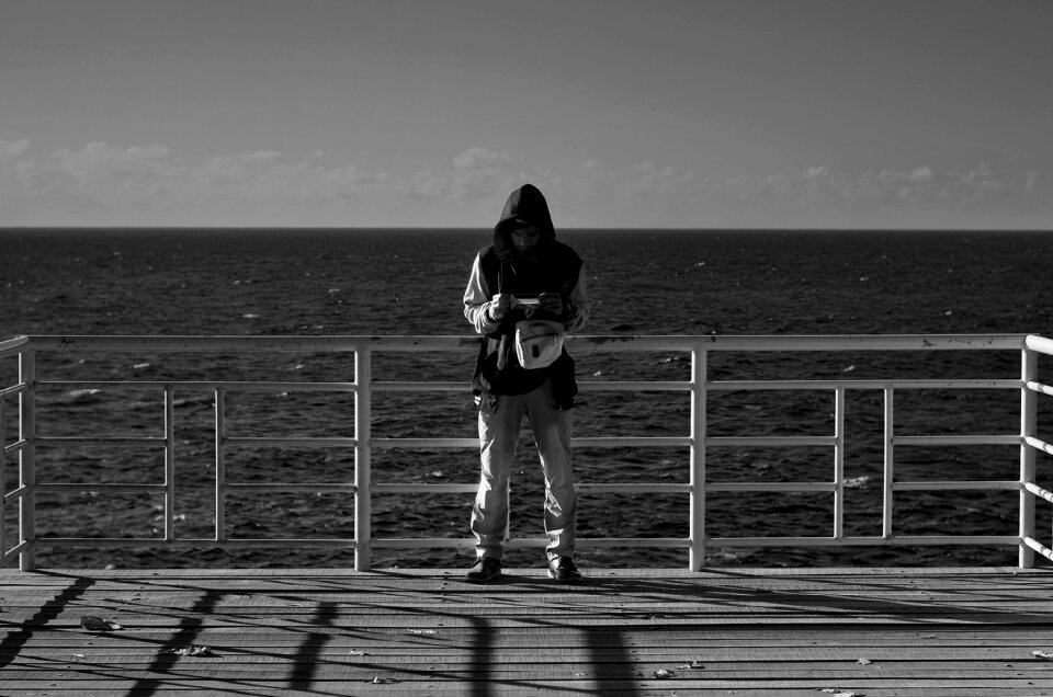 Human blackinwhite natural