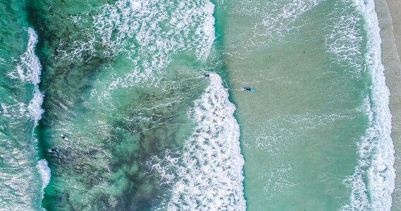 Waves nature aerial photo