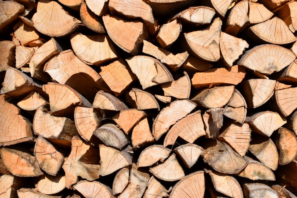 Chop wood wood stack
