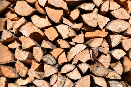 Chop wood wood stack photo