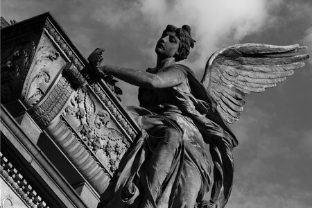 Church tomb angel photo