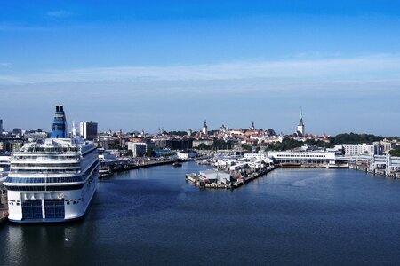 Ship city estonia photo