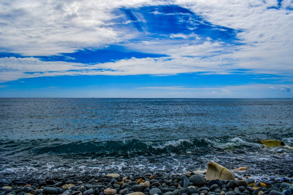 Sky clouds wave