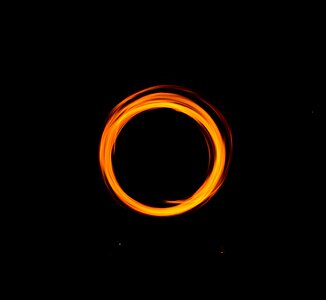 Fire ring black fire photo